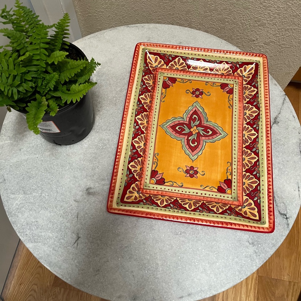 Table Tops Espana Tangier 16” Rectangular Serving Platter